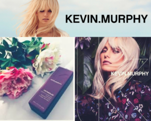 a photo collage of kevin murphy products